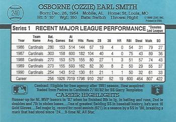 Ozzie Smith  baseball card collectible - Main Image 2