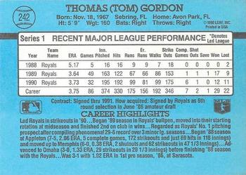 Tom Gordon  baseball card collectible - Main Image 2