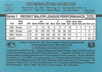 Tom Gordon  baseball card collectible - Main Image 2