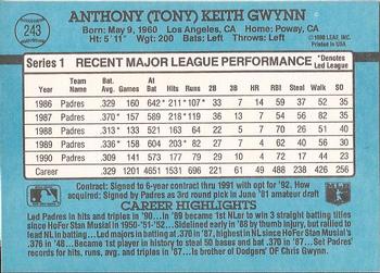Tony Gwynn  baseball card collectible - Main Image 2