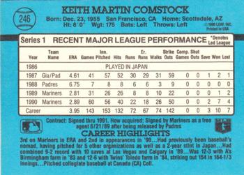 Keith Comstock  baseball card collectible - Main Image 2