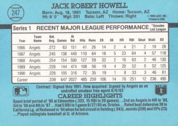 Jack Howell  baseball card collectible - Main Image 2