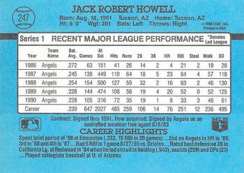 Jack Howell  baseball card collectible - Main Image 2