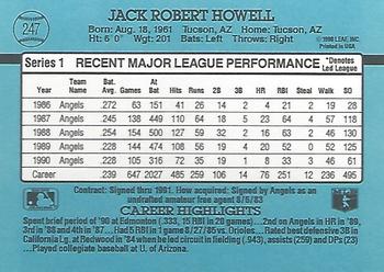 Jack Howell  baseball card collectible - Main Image 2
