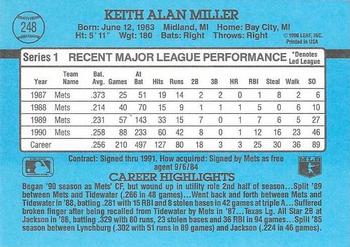 Keith Miller  baseball card collectible - Main Image 2