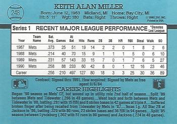 Keith Miller  baseball card collectible - Main Image 2