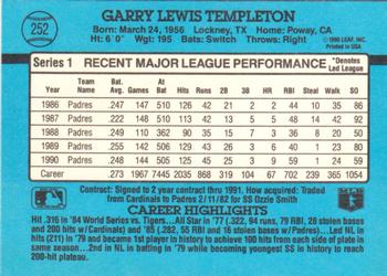 Garry Templeton  baseball card collectible - Main Image 2
