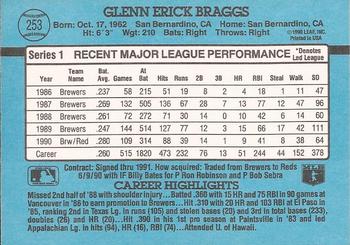 Glenn Braggs  baseball card collectible - Main Image 2