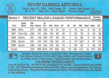 Kevin Mitchell  baseball card collectible - Main Image 2