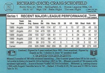 Dick Schofield  baseball card collectible - Main Image 2