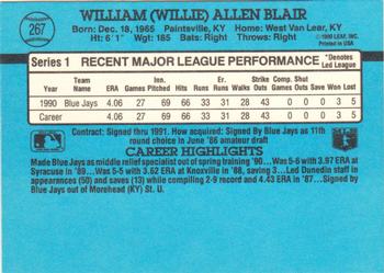 Willie Blair  baseball card collectible - Main Image 2