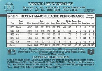 Dennis Eckersley  baseball card collectible - Main Image 2