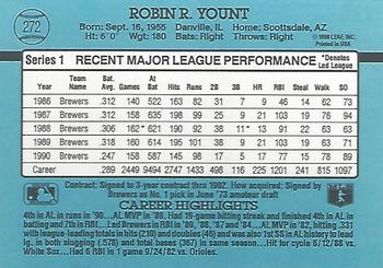 Robin Yount  baseball card collectible - Main Image 2