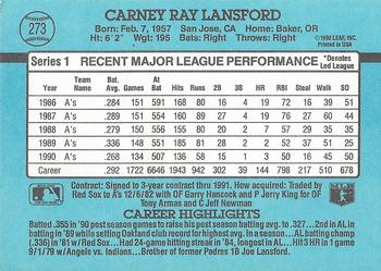 Carney Lansford  baseball card collectible - Main Image 2