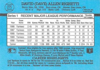 Dave Righetti  baseball card collectible - Main Image 2