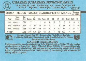 Charlie Hayes  baseball card collectible - Main Image 2