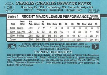 Charlie Hayes  baseball card collectible - Main Image 2