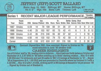 Jeff Ballard  baseball card collectible - Main Image 2