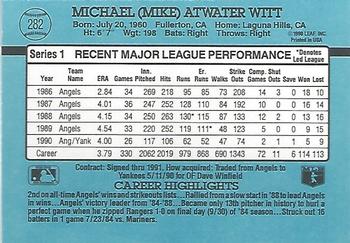 Mike Witt  baseball card collectible - Main Image 2