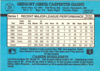 Greg Gagne  baseball card collectible - Main Image 2