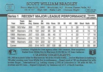 Scott Bradley  baseball card collectible - Main Image 2