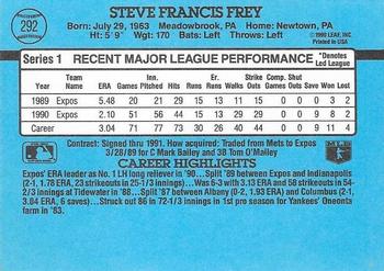 Steve Frey  baseball card collectible - Main Image 2