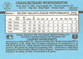 Craig Worthington  baseball card collectible - Main Image 2