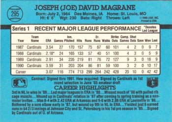 Joe Magrane  baseball card collectible - Main Image 2