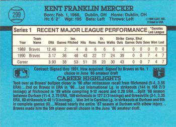 Kent Mercker  baseball card collectible - Main Image 2