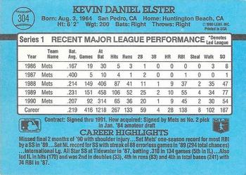 Kevin Elster  baseball card collectible - Main Image 2