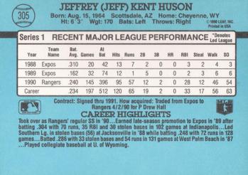 Jeff Huson  baseball card collectible - Main Image 2