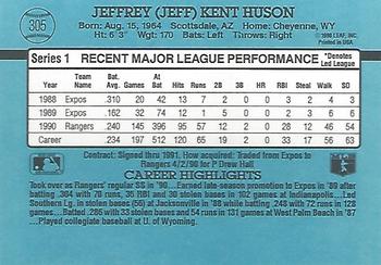 Jeff Huson  baseball card collectible - Main Image 2