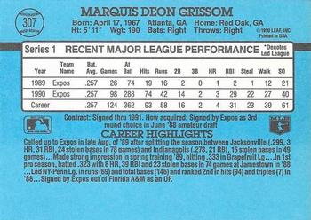 Marquis Grissom  baseball card collectible - Main Image 2