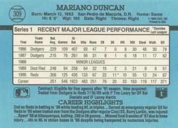 Mariano Duncan  baseball card collectible - Main Image 2