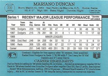 Mariano Duncan  baseball card collectible - Main Image 2