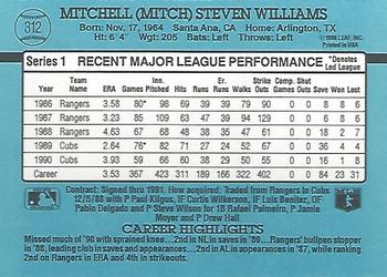 Mitch Williams  baseball card collectible - Main Image 2