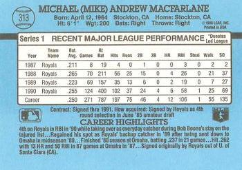 Mike Macfarlane  baseball card collectible - Main Image 2