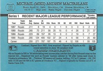 Mike Macfarlane  baseball card collectible - Main Image 2