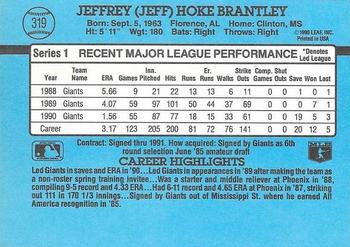 Jeff Brantley  baseball card collectible - Main Image 2