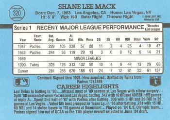 Shane Mack  baseball card collectible - Main Image 2
