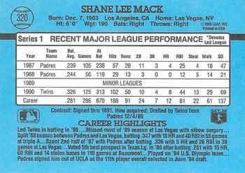 Shane Mack  baseball card collectible - Main Image 2