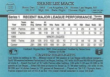 Shane Mack  baseball card collectible - Main Image 2