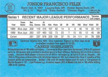 Junior Felix  baseball card collectible - Main Image 2