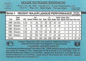 Mark Knudson  baseball card collectible - Main Image 2