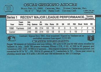 Oscar Azocar  baseball card collectible - Main Image 2