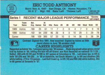 Eric Anthony  baseball card collectible - Main Image 2
