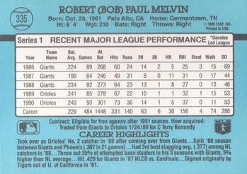 Bob Melvin  baseball card collectible - Main Image 2