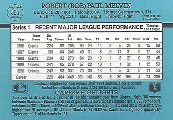 Bob Melvin  baseball card collectible - Main Image 2