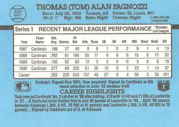 Tom Pagnozzi  baseball card collectible - Main Image 2