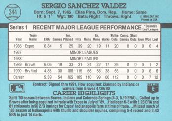 Sergio Valdez  baseball card collectible - Main Image 2